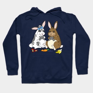 Bunny gamer couples Hoodie